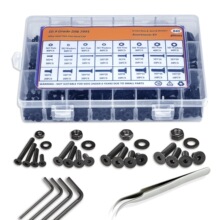 840PCS ���� ������Ͳƽ�^�ݽz��˨��ĸ�|Ȧ�M���׼�