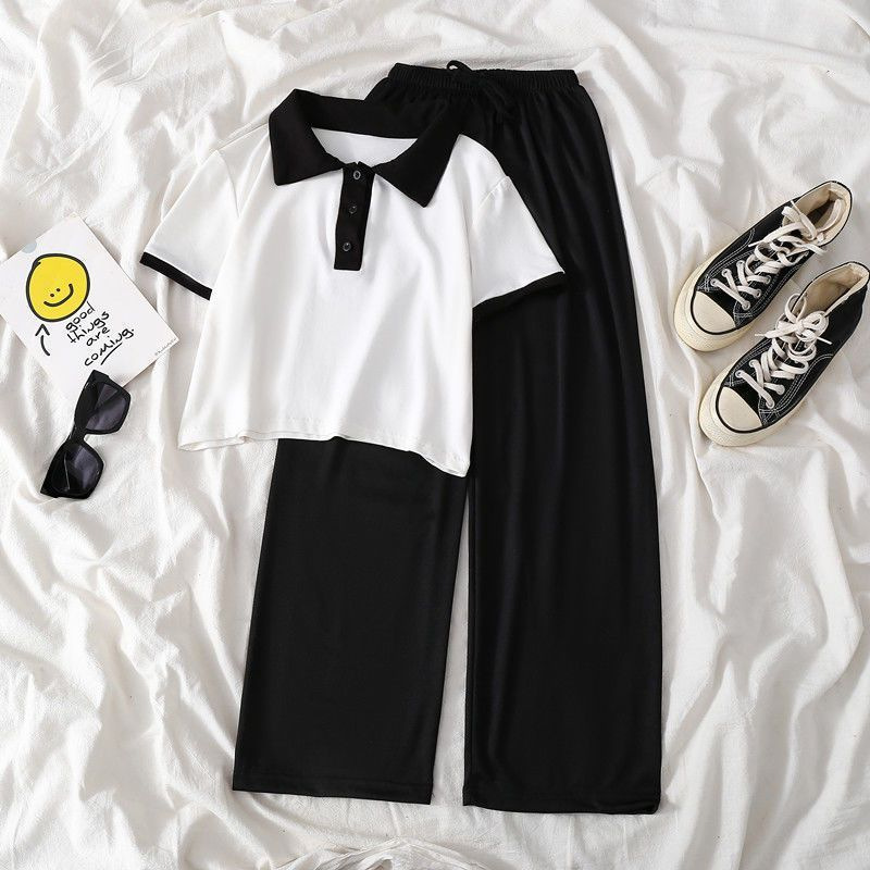Pantalones para niñas, pantalones de pierna recta de verano delgados de verano para niños, pantalones casuales para niñas, pantalones anchos para niños