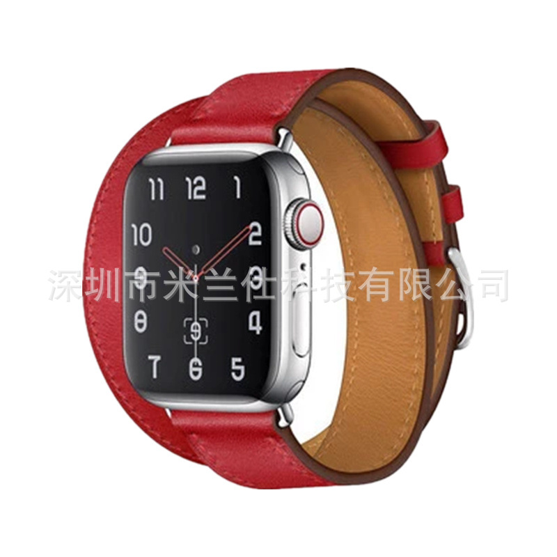 Adecuado para Apple Watch applewatch Correa S9 cuero genuino iwatch456789SE deportes ultra2 fabricante