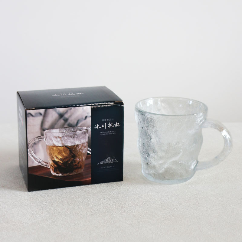 Transparent single glacier handle cup 72/box