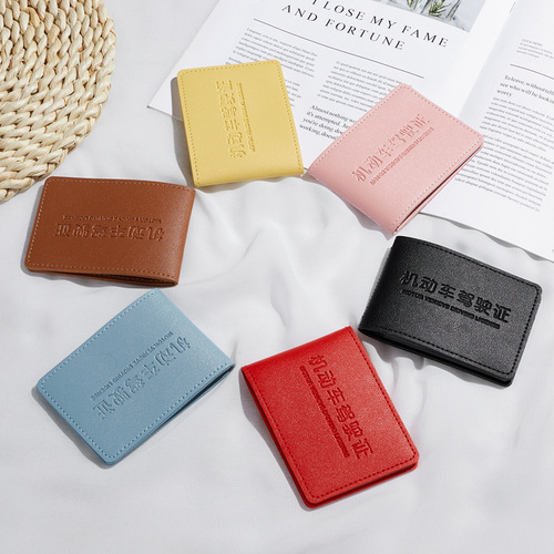 Motorcycle Driving License Cover Car License Card Driving Permit Case Cartoon Sticker Style LOGO Men and Women Identity Card Holder