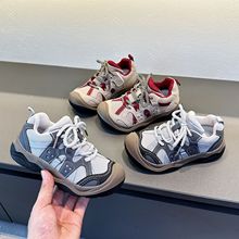 2025秋季新款儿童鞋男女童软底防滑运动鞋中大童拼色户外登山鞋潮