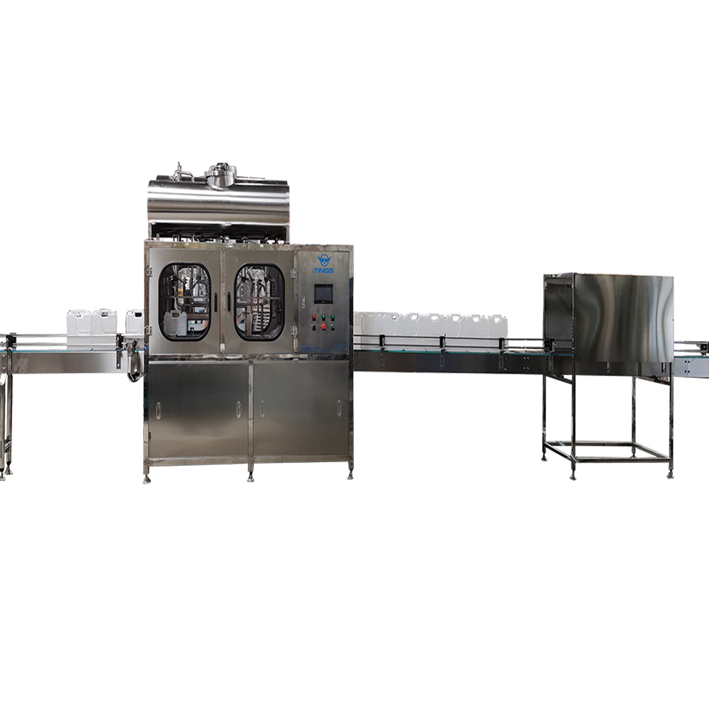 工厂供应5L全自动洗瓶 灌装 压盖大瓶矿泉水生产线直线式5L灌装机