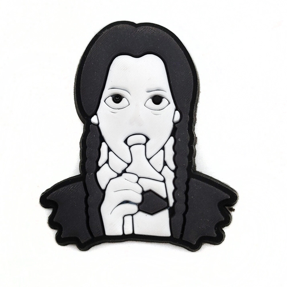 Serie de TV americana miércoles agujero zapatos zapato flor zapato hebilla desmontable flor zapato hebilla agujero zapatos Decoración