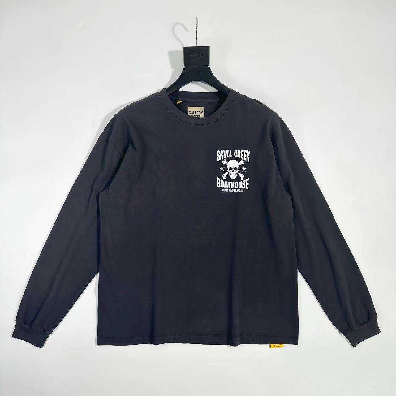Galería de Dep. SKULL CREEK L / S TEE Surfing Skull American High Street Made Old Long Sleeve