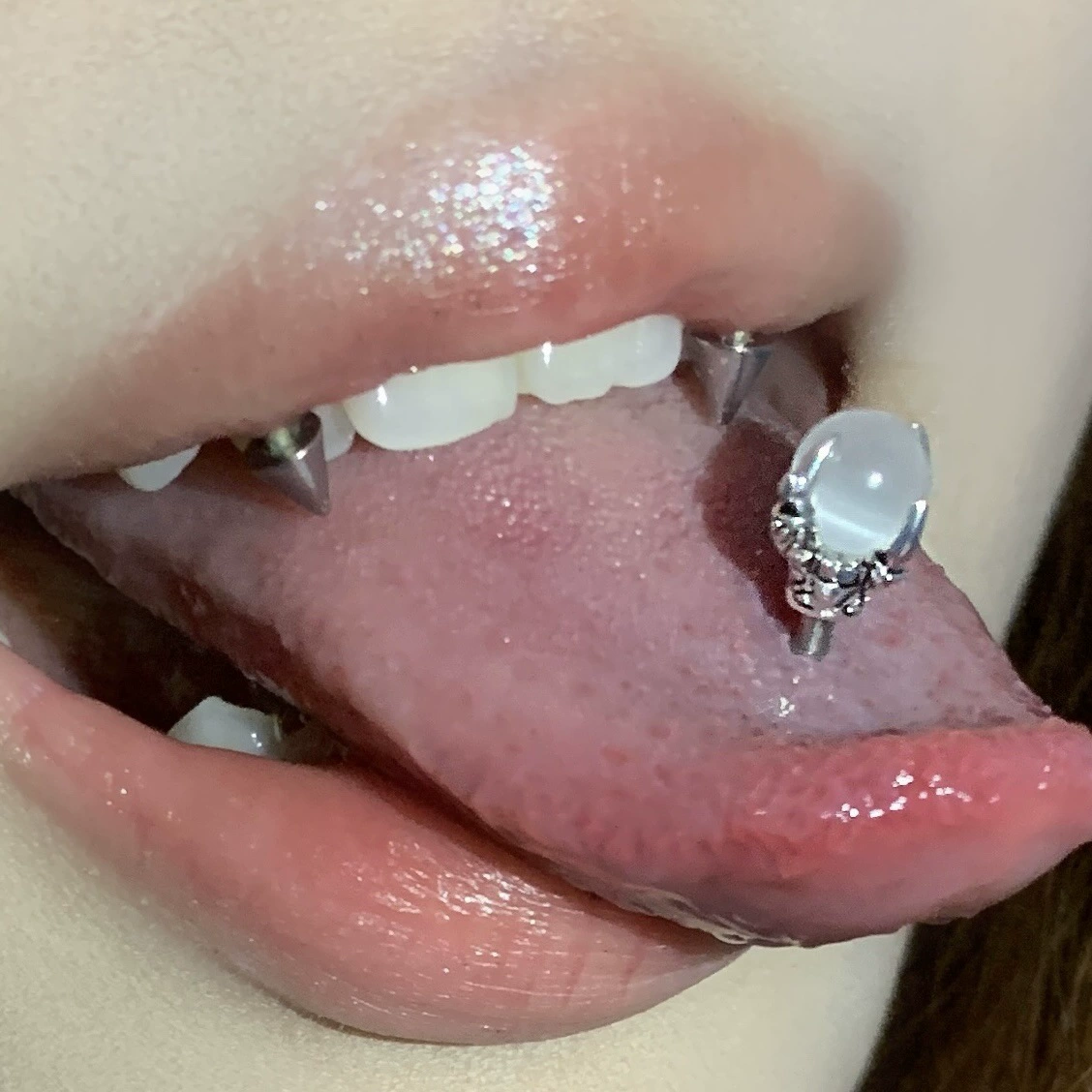 Tongue piercing