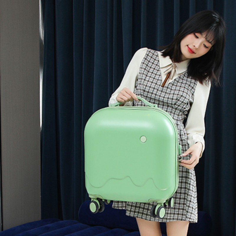 Ice Cream Trolley Carry-On Suitcase Lightweight Female Fresh Student 18inch Suitcase Male Silent Wheel Suitcase Trendy Customization