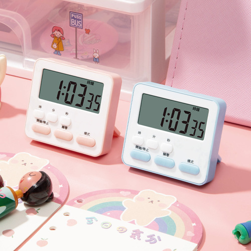 Kitchen timer, student and child-specific timer, multi-functional reminder, countdown alarm clock, time manager
