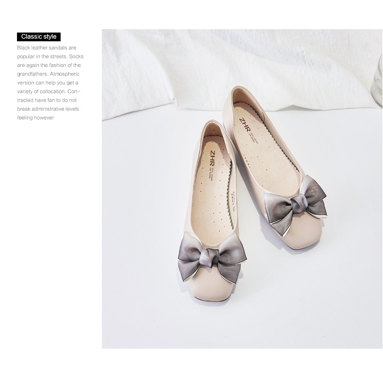Sandal nữ quai chữ V đế bệt mũi bít phong cách Hàn Quốc — AH168 Màu mơ chi tiết 21