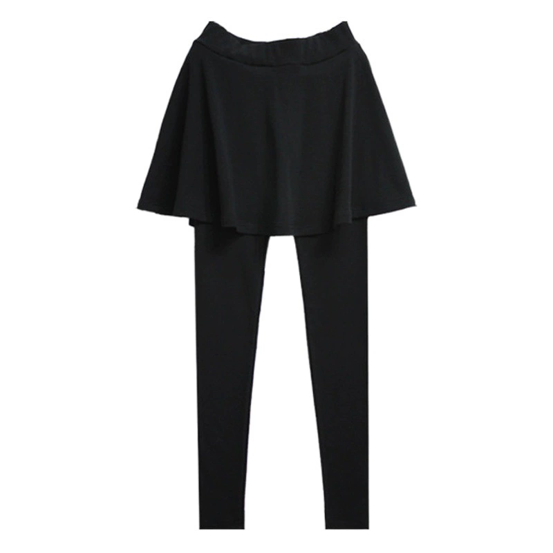 200 кг брючная юбка поддельные леггинсы из двух частей большая юбка женская Модальная талия с высокой талией волосы поколения плюс толстые большие размеры