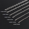 This year's new 304 titanium steel cross chain welding port flat O -chain exquisite stainless steel O -character necklace chain