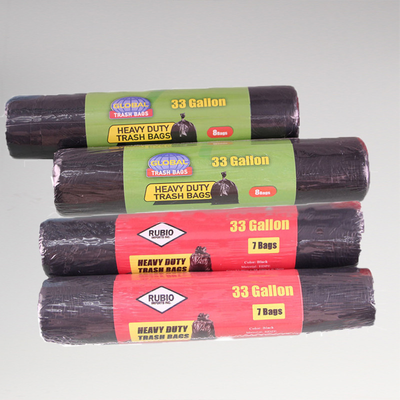 Garbage bag household 20% roll garbage bag export North America 33 gallon plastic bag black garbage bag Garbage bag household 20% roll garbage bag export North America 33 gallon plastic bag black garbage bag