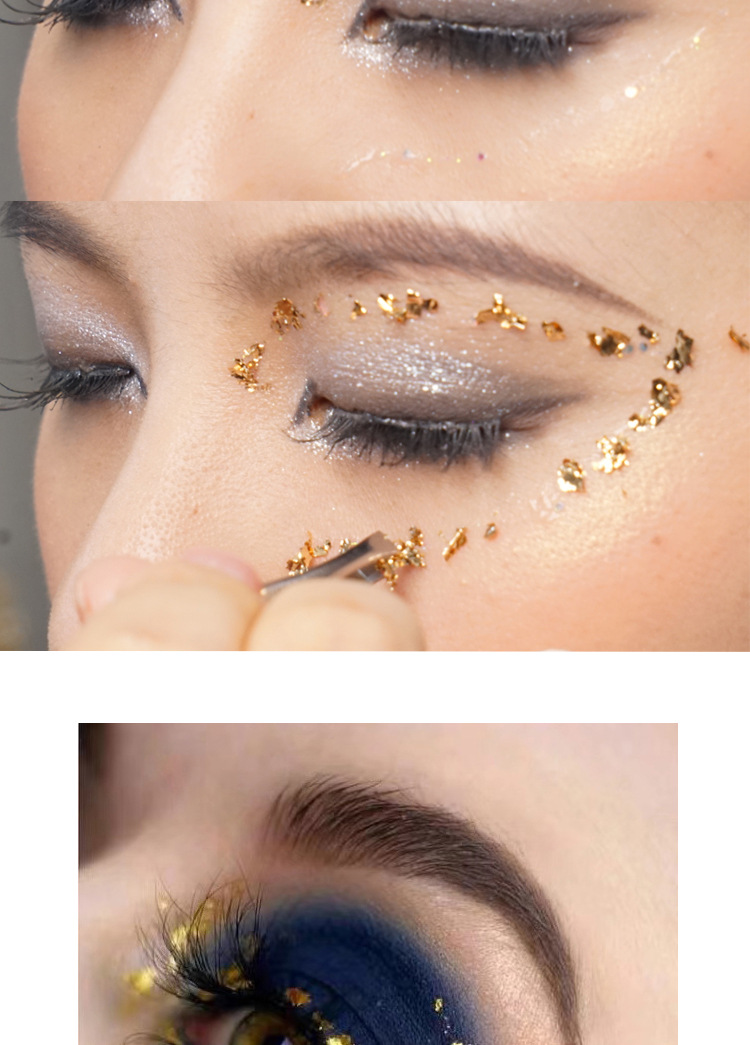 Gold Foil Nail Art Jewelry Gold Foil Fragments Internet Popular Nail Polish Glue Decorative Sticker Sequin E-commerce Cross-border