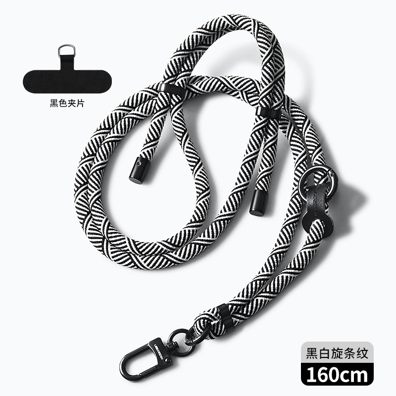 Cordón de teléfono móvil al por mayor crossbody ajustable avanzado Halter muñeca tejida Sling back clip caja del teléfono móvil correa de cordón