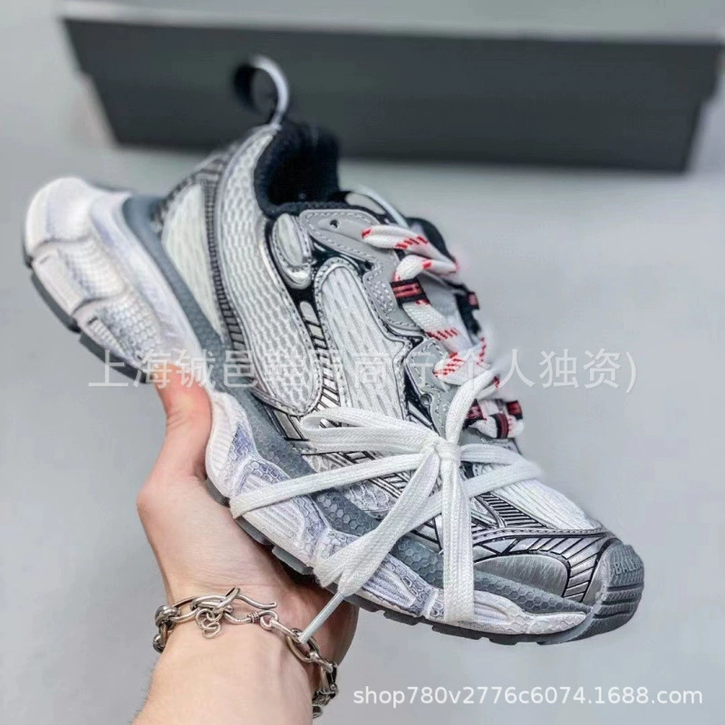 Высокие ботинки B home 3XL кроссовки 10-го поколения daddy shoes сетчатая шнуровка низкий топ полукаталог ретро кроссовки для бега