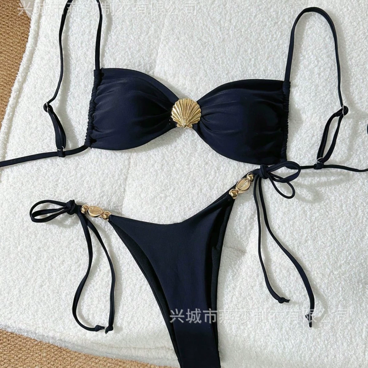 Sexy swimwear, European style, drawstring, Amazon