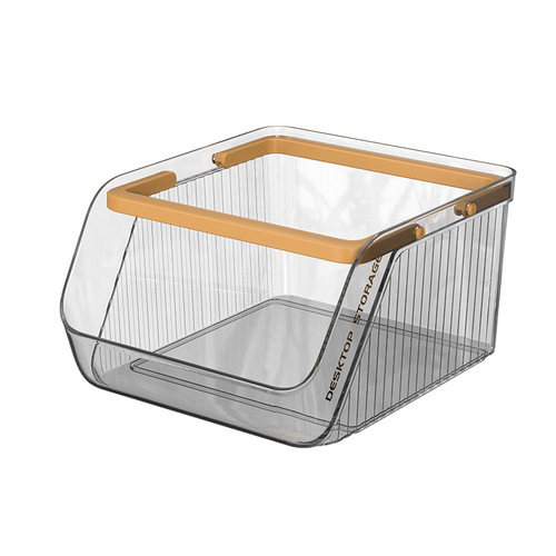 Desktop portable storage box large capacity stackable storage basket snack miscellaneous stationery cosmetic storage and organization box
