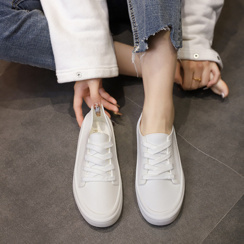 New Style Student Strap Rain Boots for Girls, Fashion Korean Version, Cute Flat-Sole, Lightweight Water Shoes, Low-Top Short Rain Boots