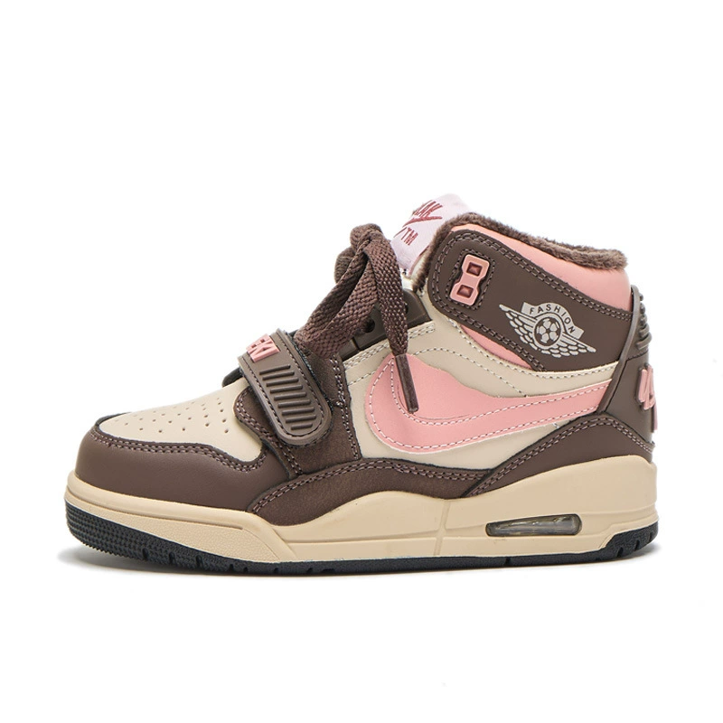 Air jordan, высокие детские кроссовки для мальчиков, спортивная обувь, осень, натуральная кожа