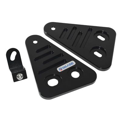 rear shelf rear backrest Motorcycle frame - headlight-bracket-black