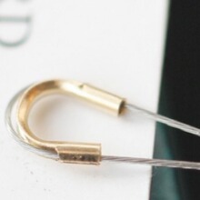 14K����ɫ4.5mm�R��� diy�Ʒ����ֹ����� ��ɫU���o����β��