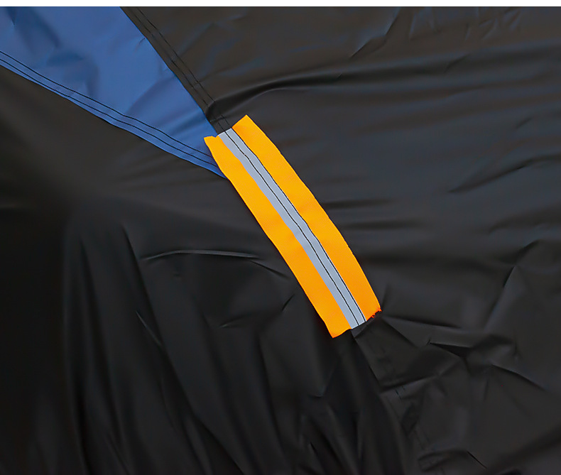 Car Cover 190t Silver-Coated Fabric Color-Blocked Car Cover Full Vehicle Sun Protection Cover Universal for All Seasons Waterproof and Dustproof Cover