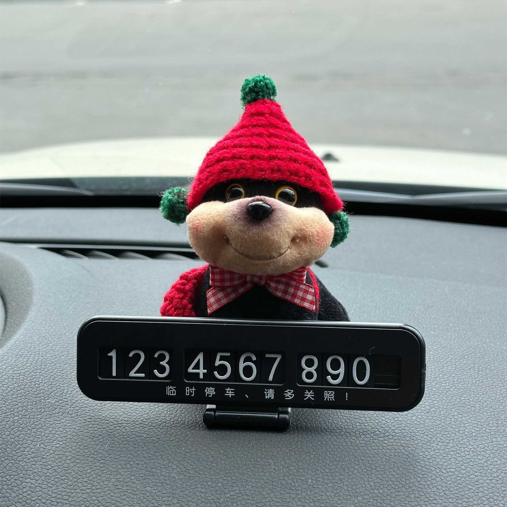 Tarjeta de teléfono móvil abeja cachorro estacionamiento temporal lindo decoración de automóvil de alta calidad regalo creativo 2024 nuevo