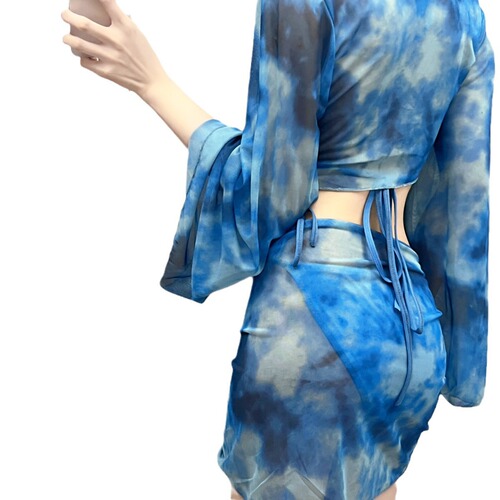 Bikini four-piece bikini swimsuit women's split new conservative long-sleeved flesh-covering and slimming swimsuit women