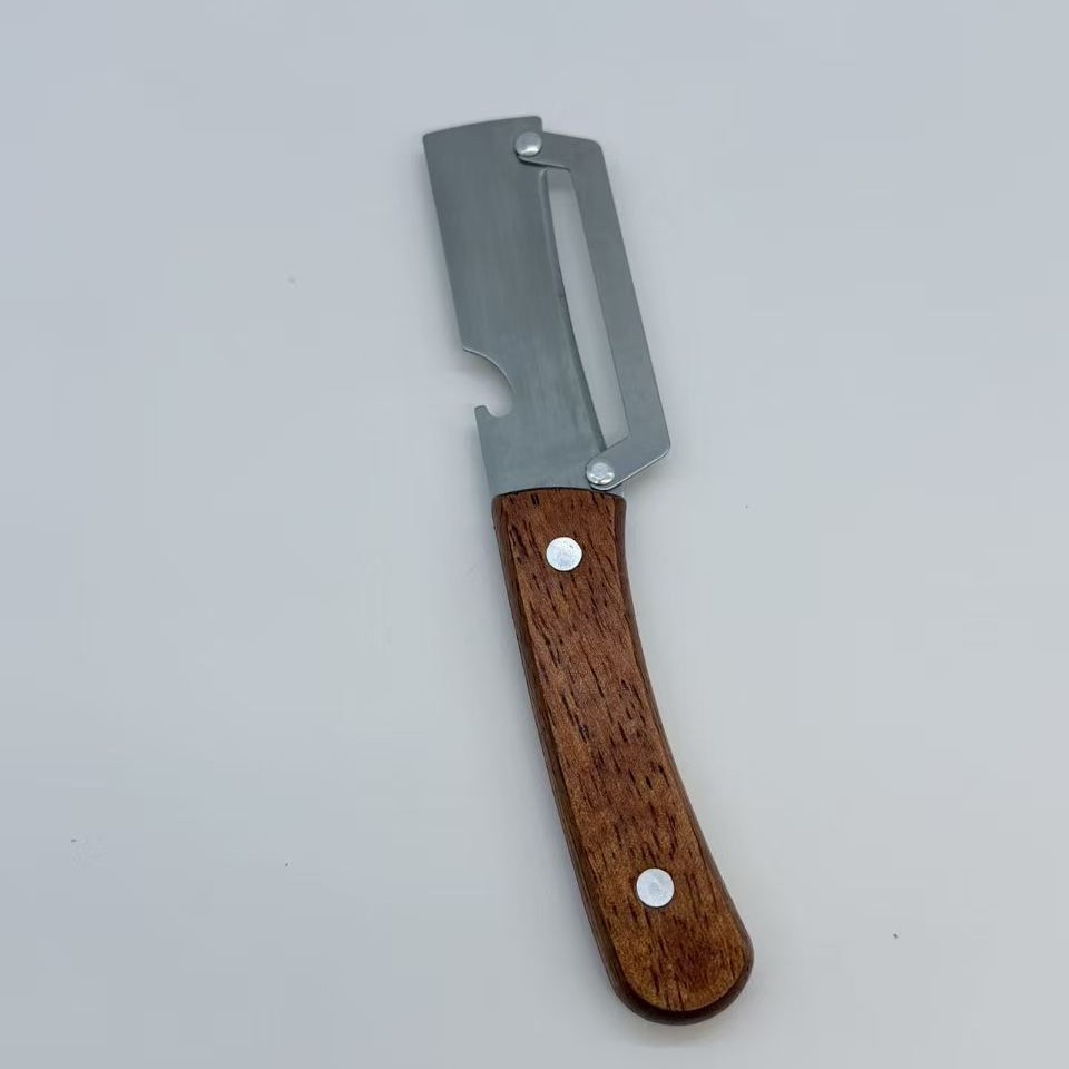 Nuevo cuchillo de corte multifuncional de acero inoxidable 3 - en - 1 cortador de cebolla raspador raspad