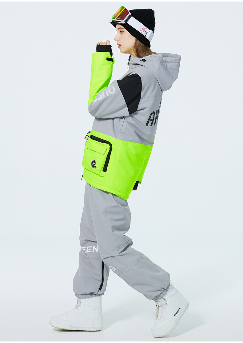 Men's Clothing Ski suit set for men and women couples warm and thick ski suit set single board double board ski suit_viptrois.com