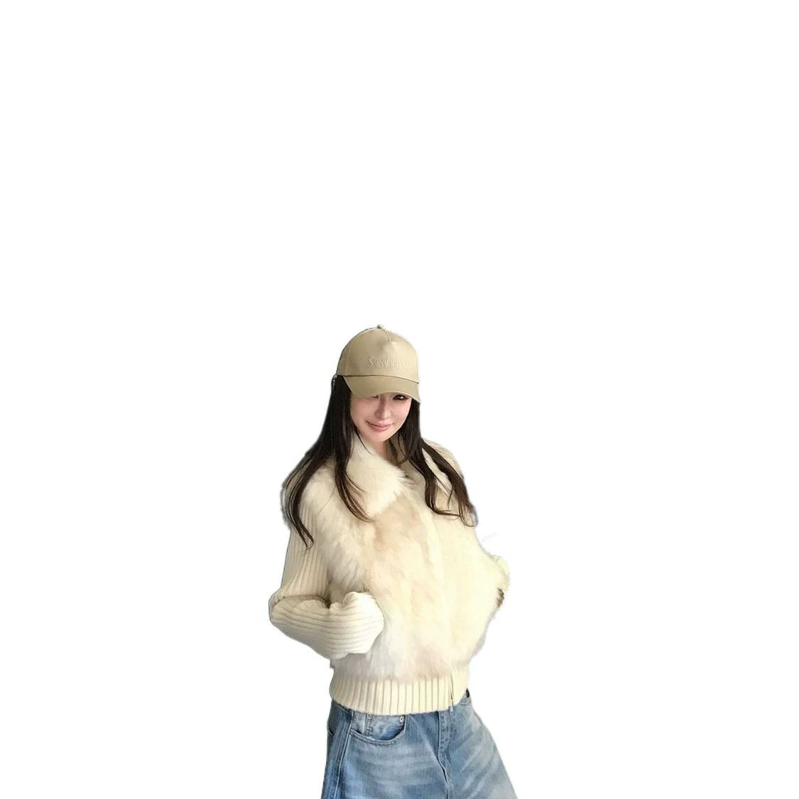 Demi-season warm mint vest