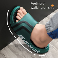 Men's Slippers 2023 New Summer Sinking Sensation Outdoor Wearable Durable Indoor Non-Slip Sports Casual One Strap Men