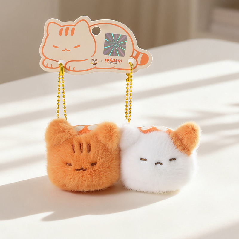 Colgante de Peluche de Gato Magnético de Franela para Mochila