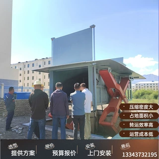 垃圾中转压缩机 举升式垃圾周转站设备 地埋升降式垃圾处理中转站