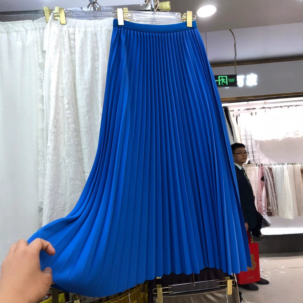 Спот изумруд. Большая юбка! Тонкая плиссированная юбка средней и длинной юбка женская