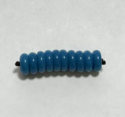 Zərgərlik ara hissələri: Jewelry Accessories, Bead Spacers - snow-mountain-glazed-dark-blue-spacer-about-8mm-pack-of-10-pieces