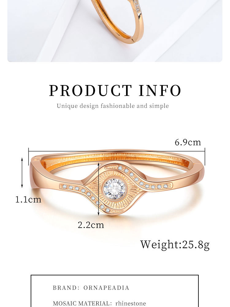 Title 1, Brazalete de línea simple decorativo con diaman...