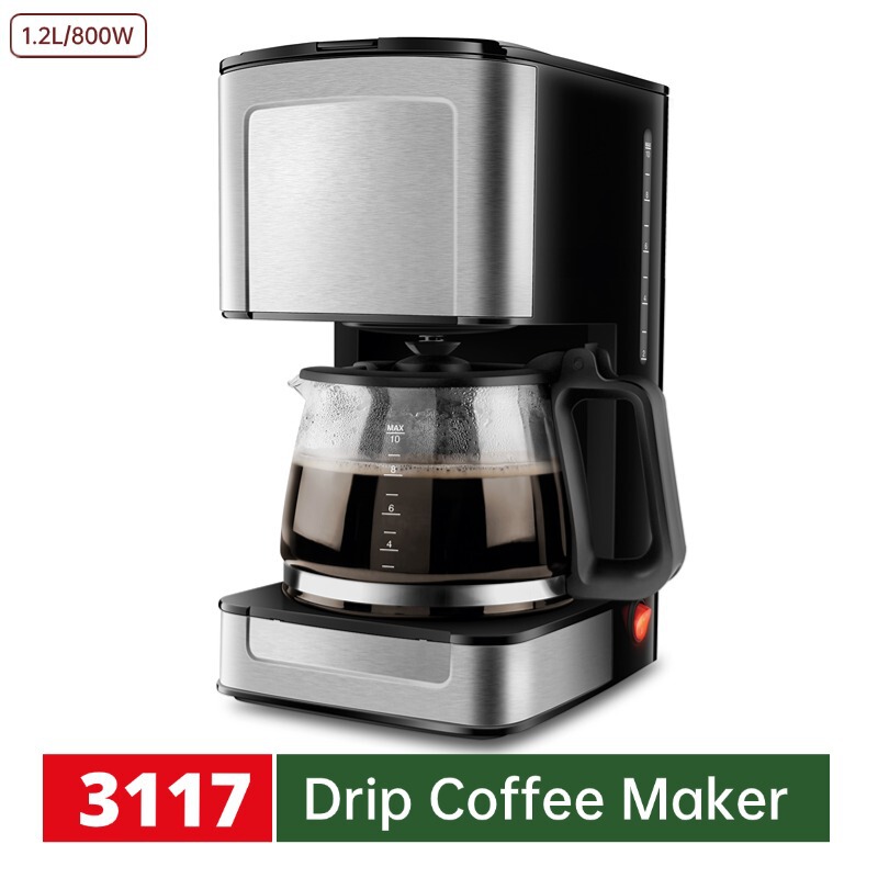 Customized Cross-Border 1.2L Drip Coffee Maker American Style Wholesale Discount Drip Coffee Maker for Home Use Multifunctional Customized Cross-Border 1.2L Drip Coffee Maker American Style Wholesale Discount Drip Coffee Maker for Home Use Multifunctional