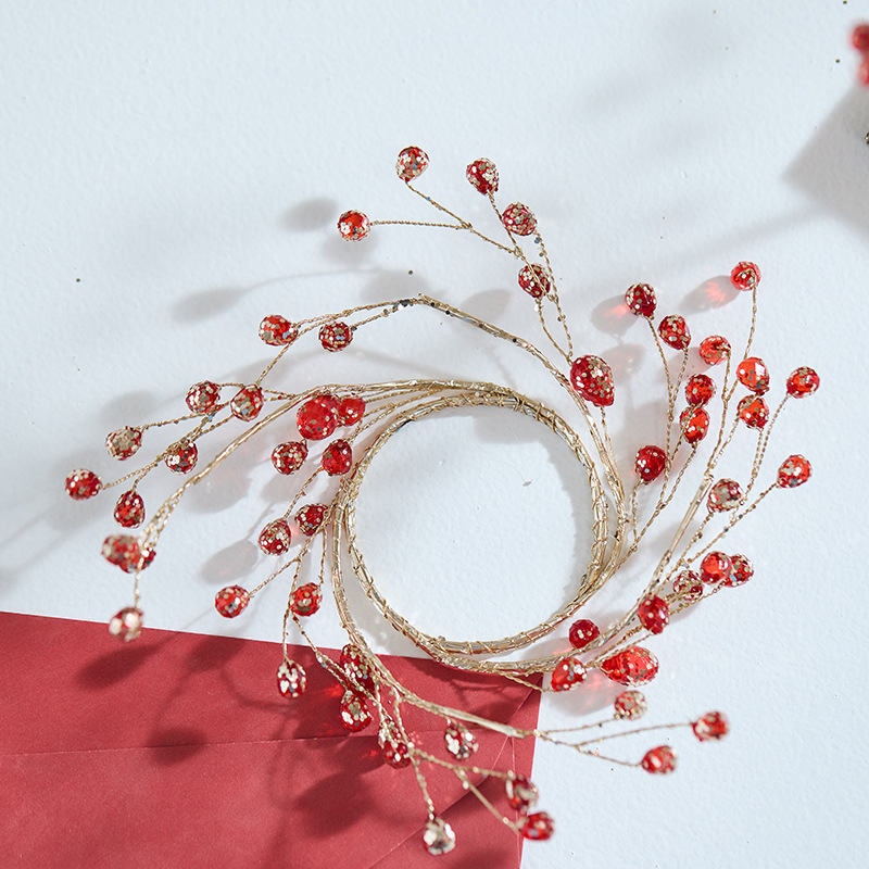Buscando árbol de Navidad transfronterizo nuevo festivo acrílico rojo decoración de vacaciones accesorios DIY árbol transparente decoración