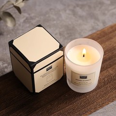 二色の香り付きキャンドルカップギフトボックス、家庭用室内用、長時間消臭する香り、誕生日プレゼント、長時間持続する香り