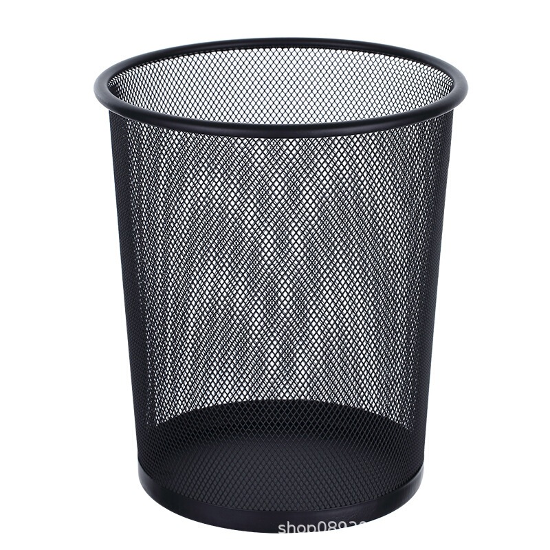 Qixin B2006 Metal Mesh Round Paper Basket Small Size Black Iron Round Chinese Style Without Lid for Home Use Domestic Trade Qixin B2006 Metal Mesh Round Paper Basket Small Size Black Iron Round Chinese Style Without Lid for Home Use Domestic Trade