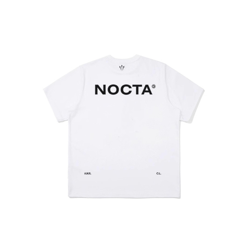 25Ss Export Spring and Summer Collaboration Nocta Men's and Women's Short-Sleeved T-Shirt 100% Pure Cotton Round Neck Loose Outdoor Top Trendy Brand