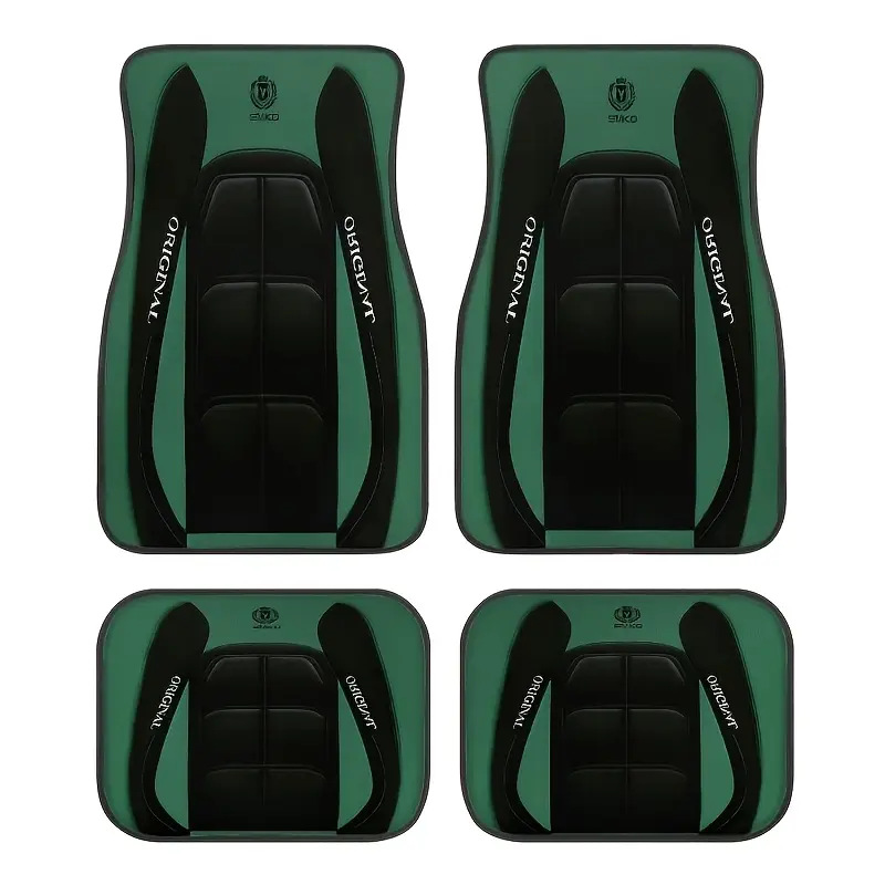 TEMU retro estilo nórdico alfombra de pie de coche alfombra de cuatro piezas tapete resistente a las manchas almohadilla de pie Amazon TEMU al por mayor