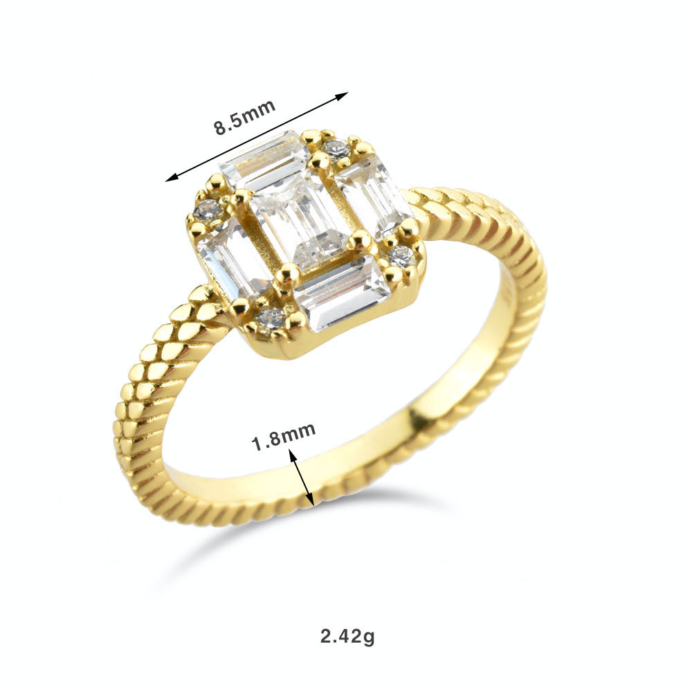 2g Weight 0.05µm-0.08µm Gold Plating Thickness Electroplating Gold Plating Process 18K Real Gold Plated, Platinum Plated Plating Material Zircon Inlay Material Rings Classification 925 Sterling Silver Geometric Rings