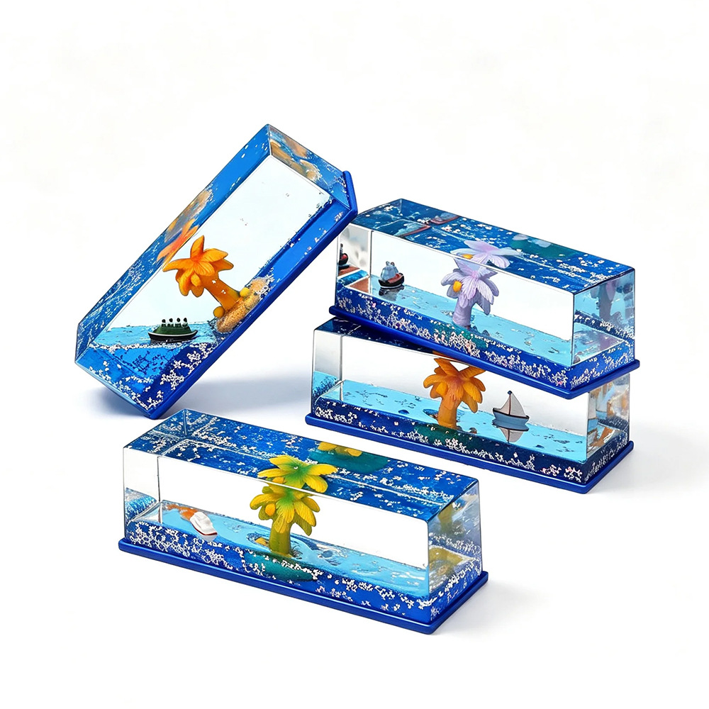 Muchos nuevos cocos creativos series de escritorio marino Wenchuang en aceite descomprimido pequeños adornos esponjas conmemorativas pequeños regalos