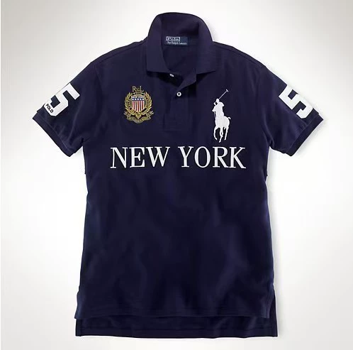 Polo, with short sleeve, with embroidery, plus size