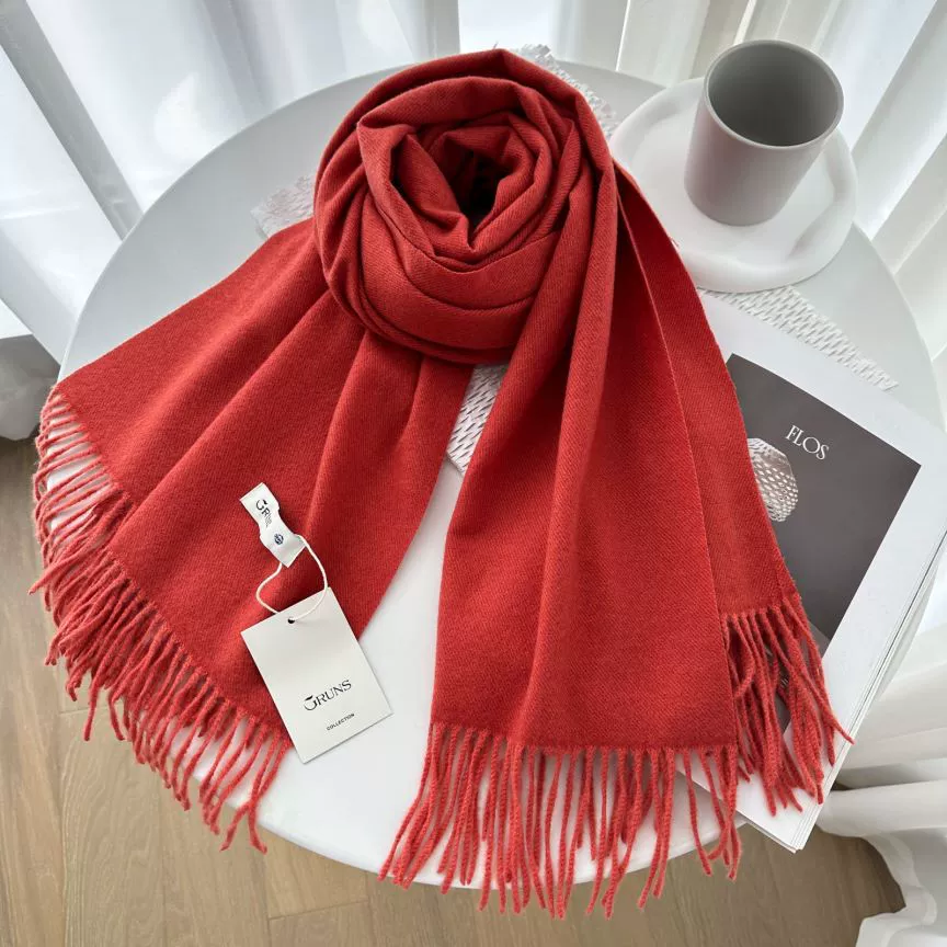 Demi‑season warm cashmere scarf, universal cloak wrap, 200 cm, 250 g, many colors