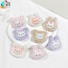 Winter and Autumn Plush Cartoon Animal Hair Pin Soft Cute Bear Rabbit Headband Scarf Baby Shoes and Socks Doll Decoration Accessories