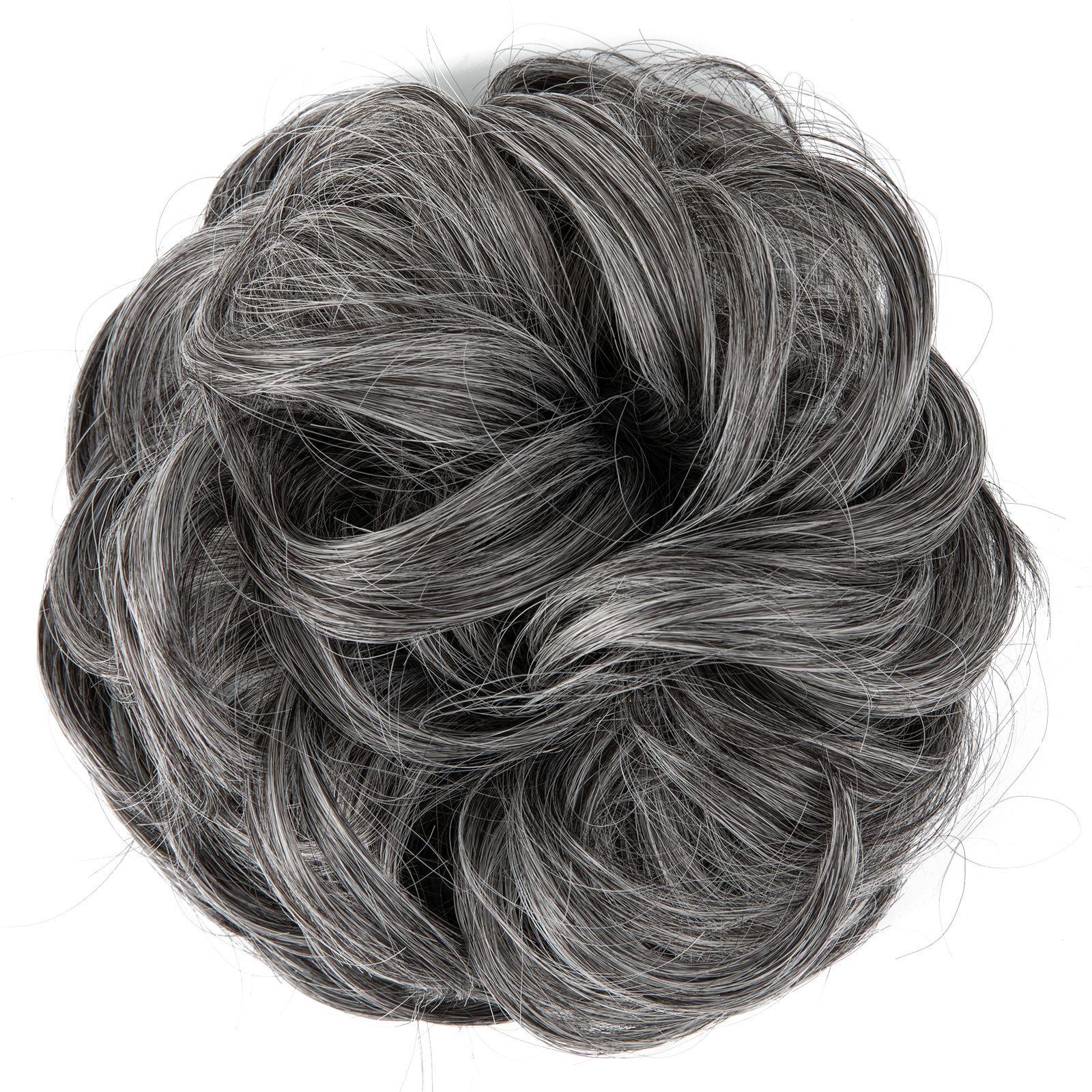 Moño de Cabello Sintético para Mujer de Fibra de Alta Temperatura, Efecto Natural