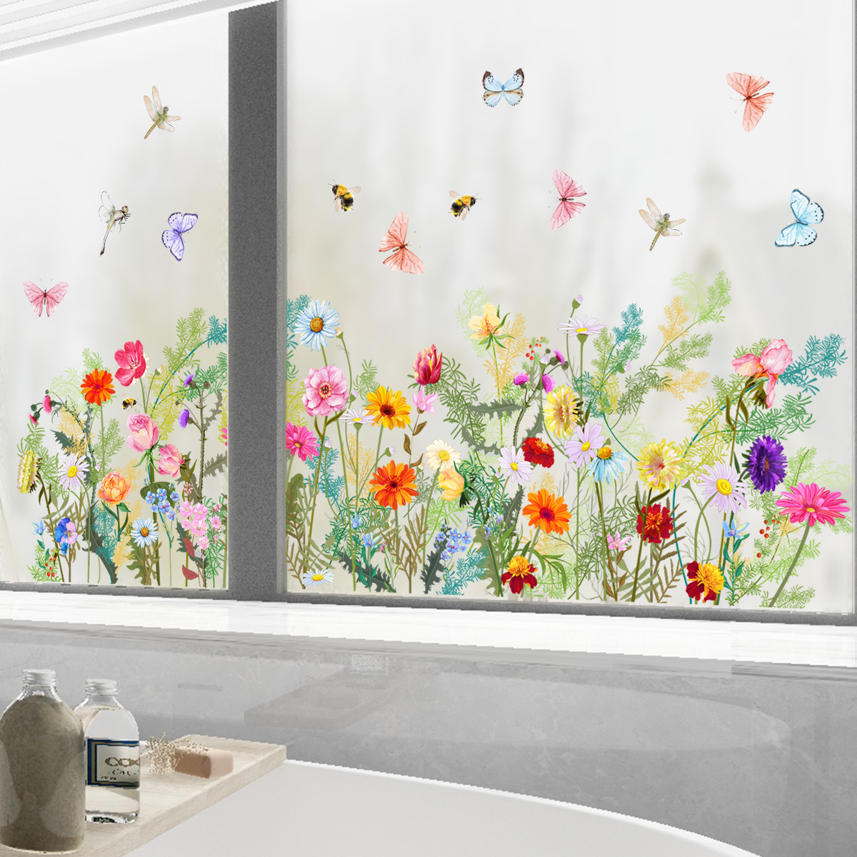 Pastoral Plant Plastic Wall Sticker Wall Art display picture 3
